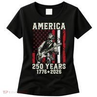 Abraham Lincoln Abe Playing Guitar 250 Years 1776-2026 Women's T-Shirt thumb 0