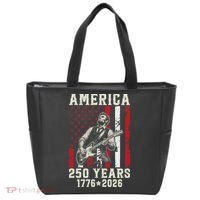 Abraham Lincoln Abe Playing Guitar 250 Years 1776-2026 Tote Bag thumb 0
