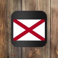 Alabama Flag Coaster thumb 0
