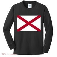 Alabama Flag Kids Long Sleeve Shirt thumb 0