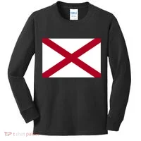 Alabama Flag Kids Long Sleeve Shirt thumb 0