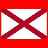 Alabama Flag Santa Hat thumb 1
