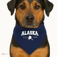 Alaska EST. 1959 USA-Made Doggie Bandana thumb 1