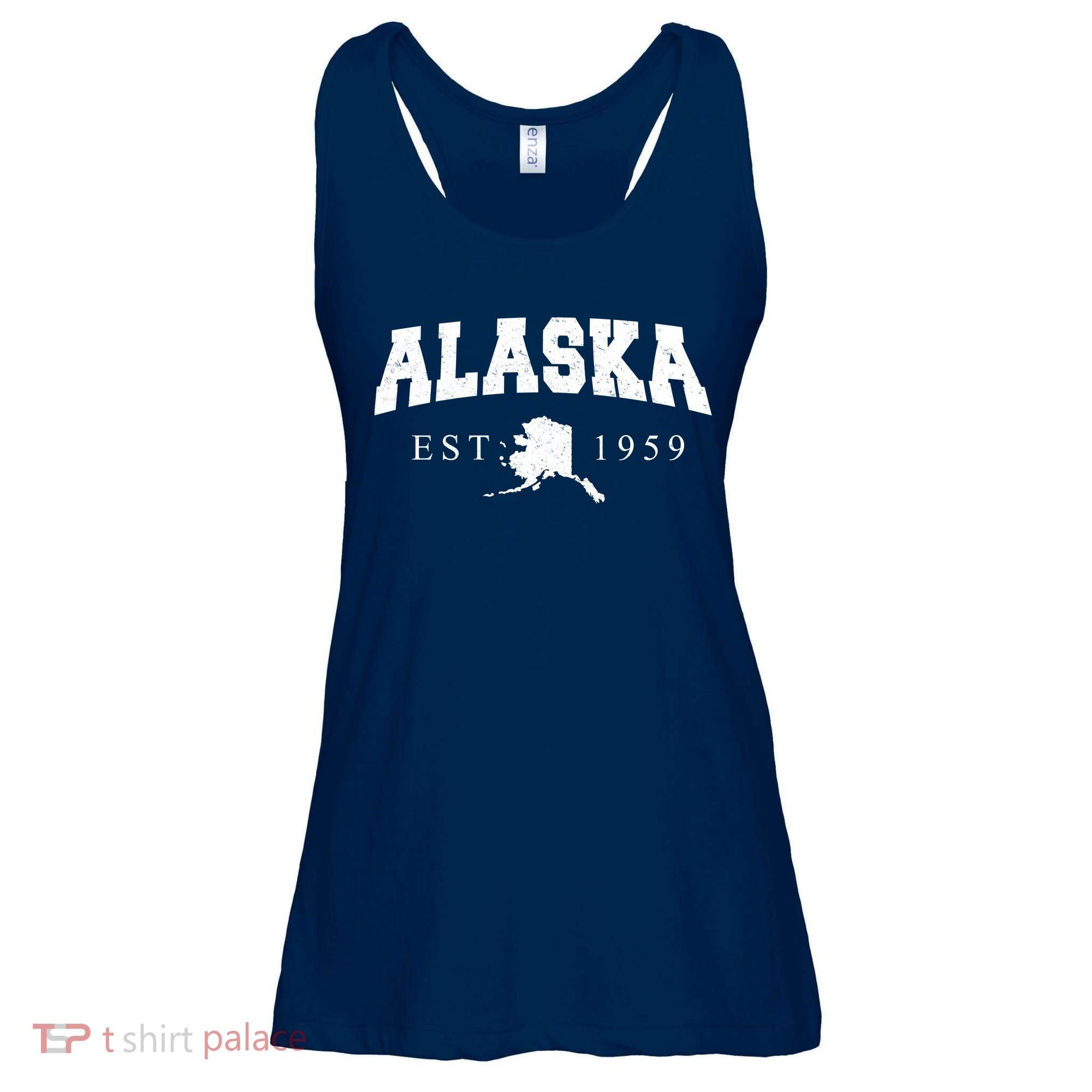 Alaska EST. 1959 Ladies Essential Flowy Tank