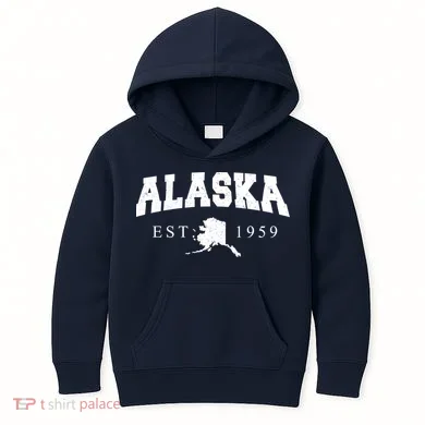 Alaska EST. 1959 Kids Hoodie