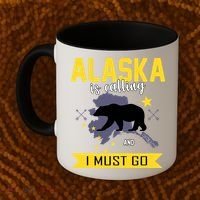Alaska Is Calling And I Must Go Coffee Mug thumb 2
