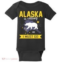 Alaska Is Calling And I Must Go Baby Bodysuit thumb 0