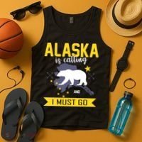 Alaska Is Calling And I Must Go Tank Top thumb 4