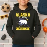 Alaska Is Calling And I Must Go Kids Hoodie thumb 2