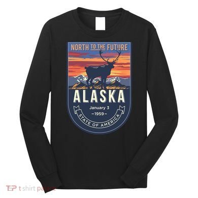 Alaska State Emblem Long Sleeve Shirt