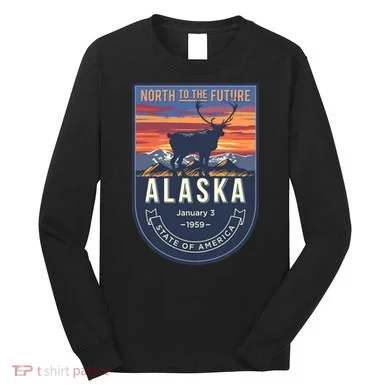 Alaska State Emblem Long Sleeve Shirt
