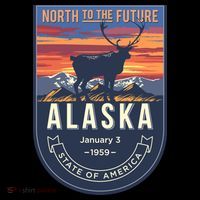 Alaska State Emblem Women's Hoodie thumb 2