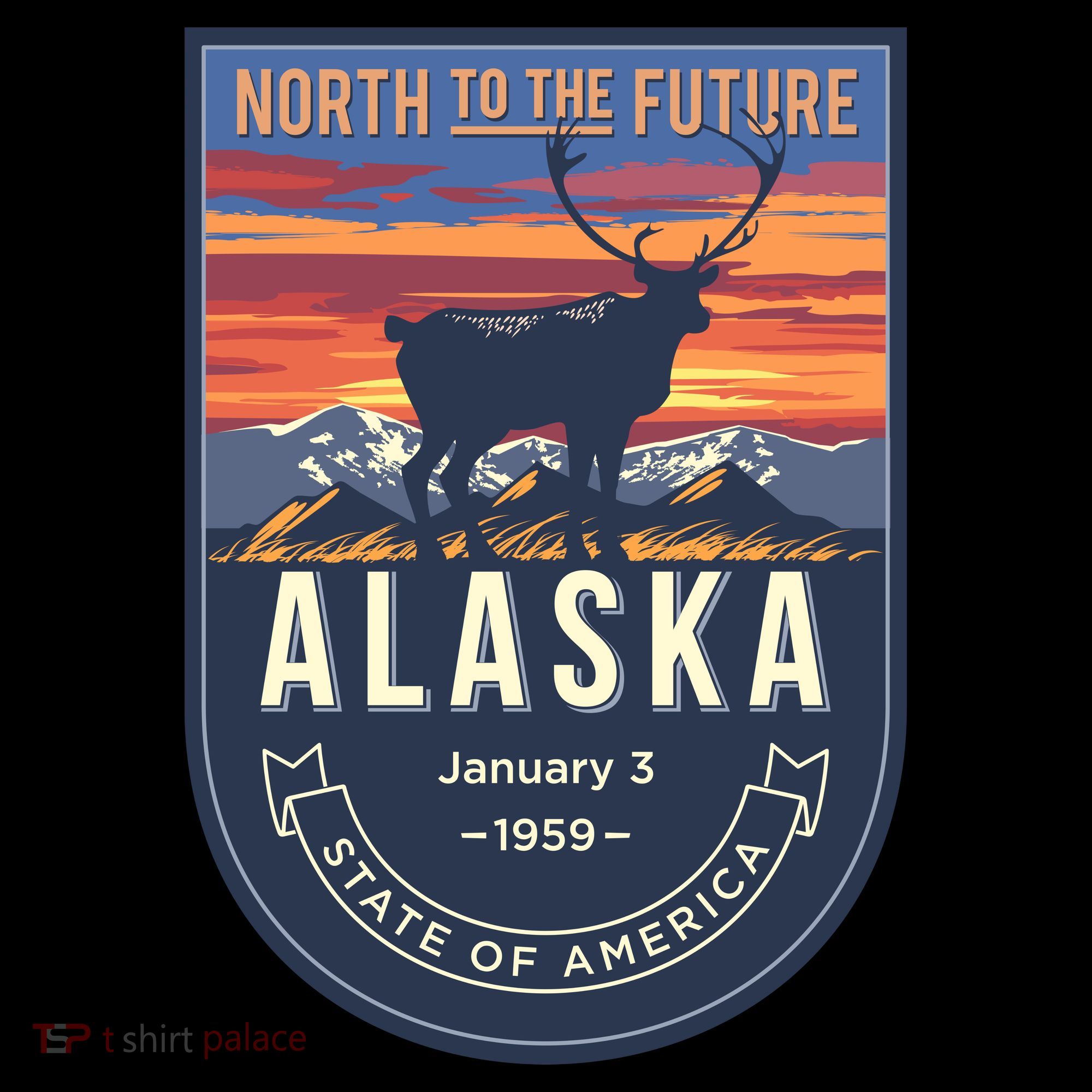 Alaska State Emblem Toddler Hoodie