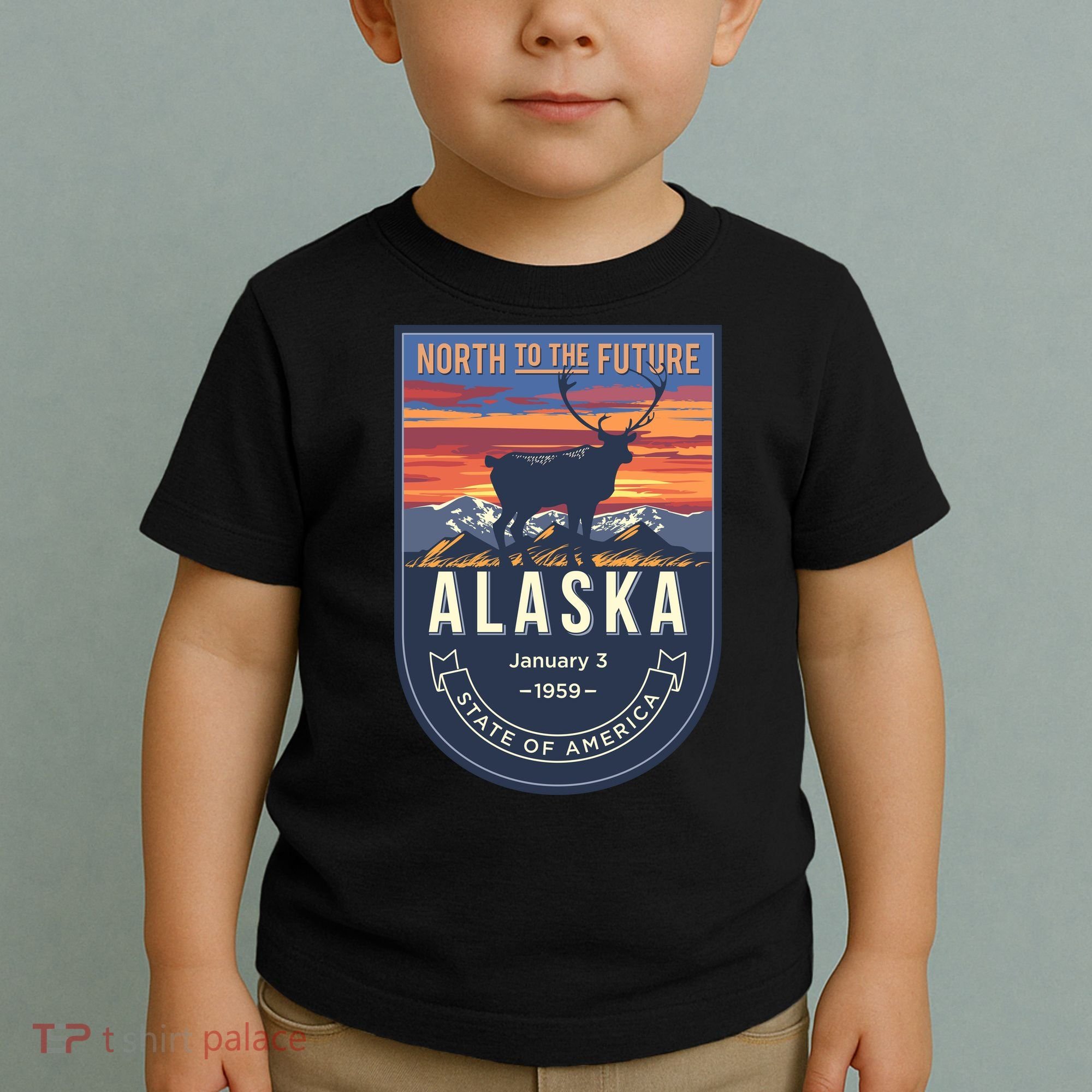 Alaska State Emblem Toddler T-Shirt