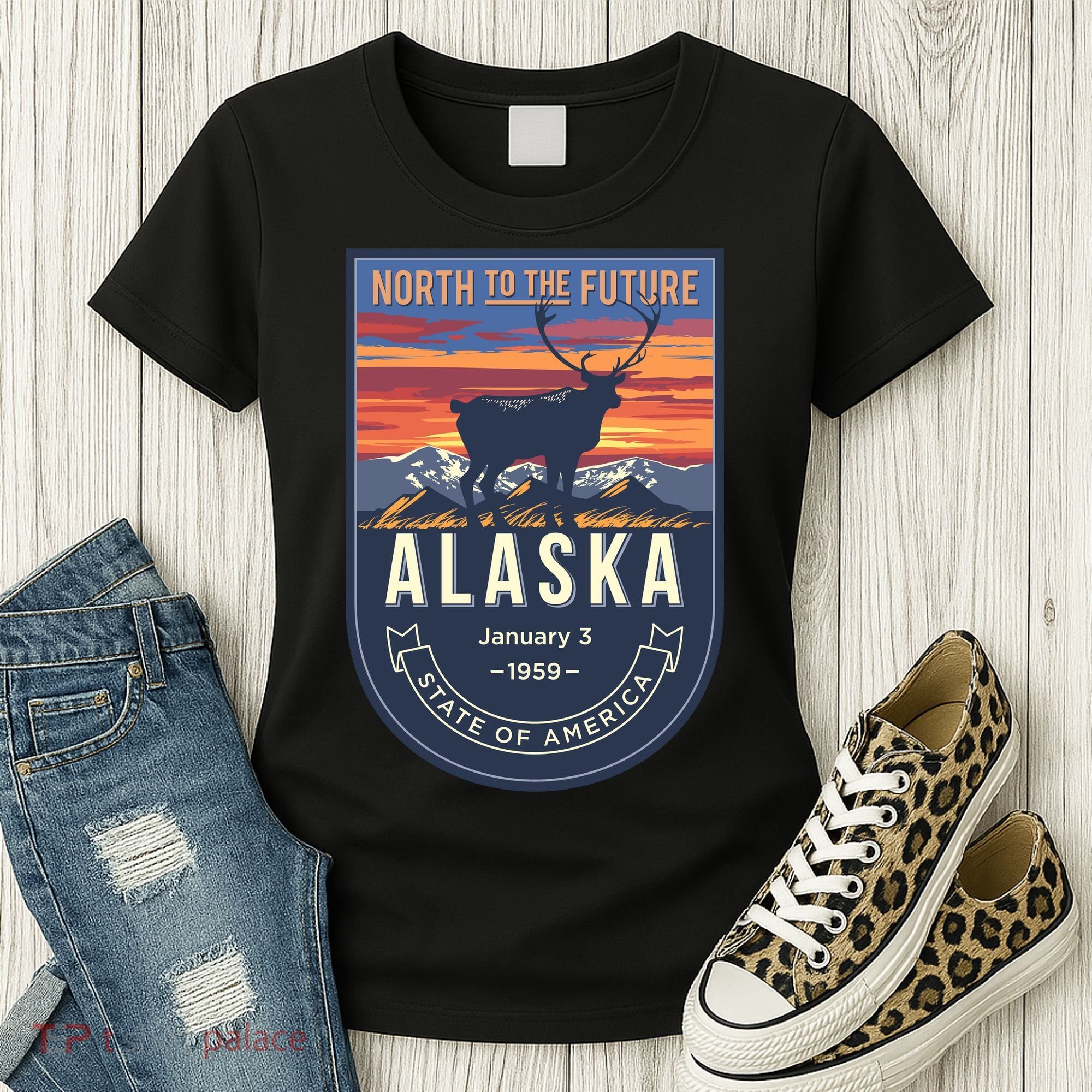 Alaska State Emblem Women's T-Shirt