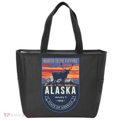 Alaska State Emblem Tote Bag