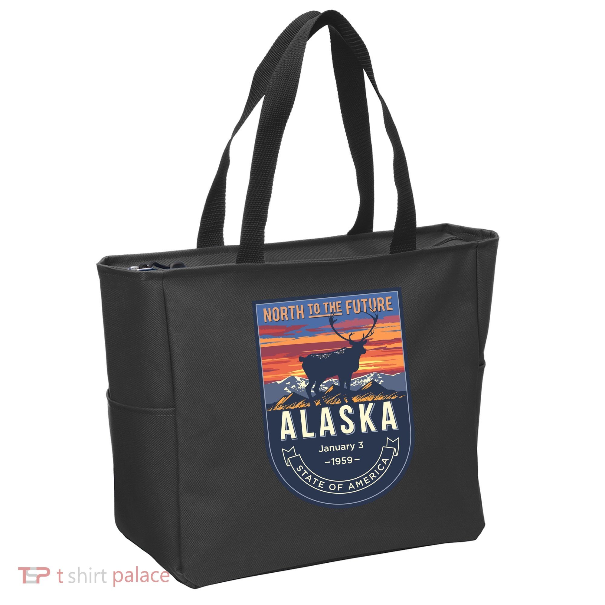 Alaska State Emblem Tote Bag