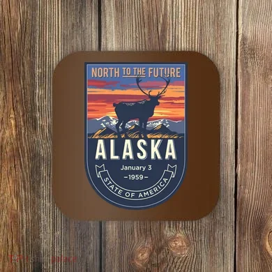 Alaska State Emblem Coaster