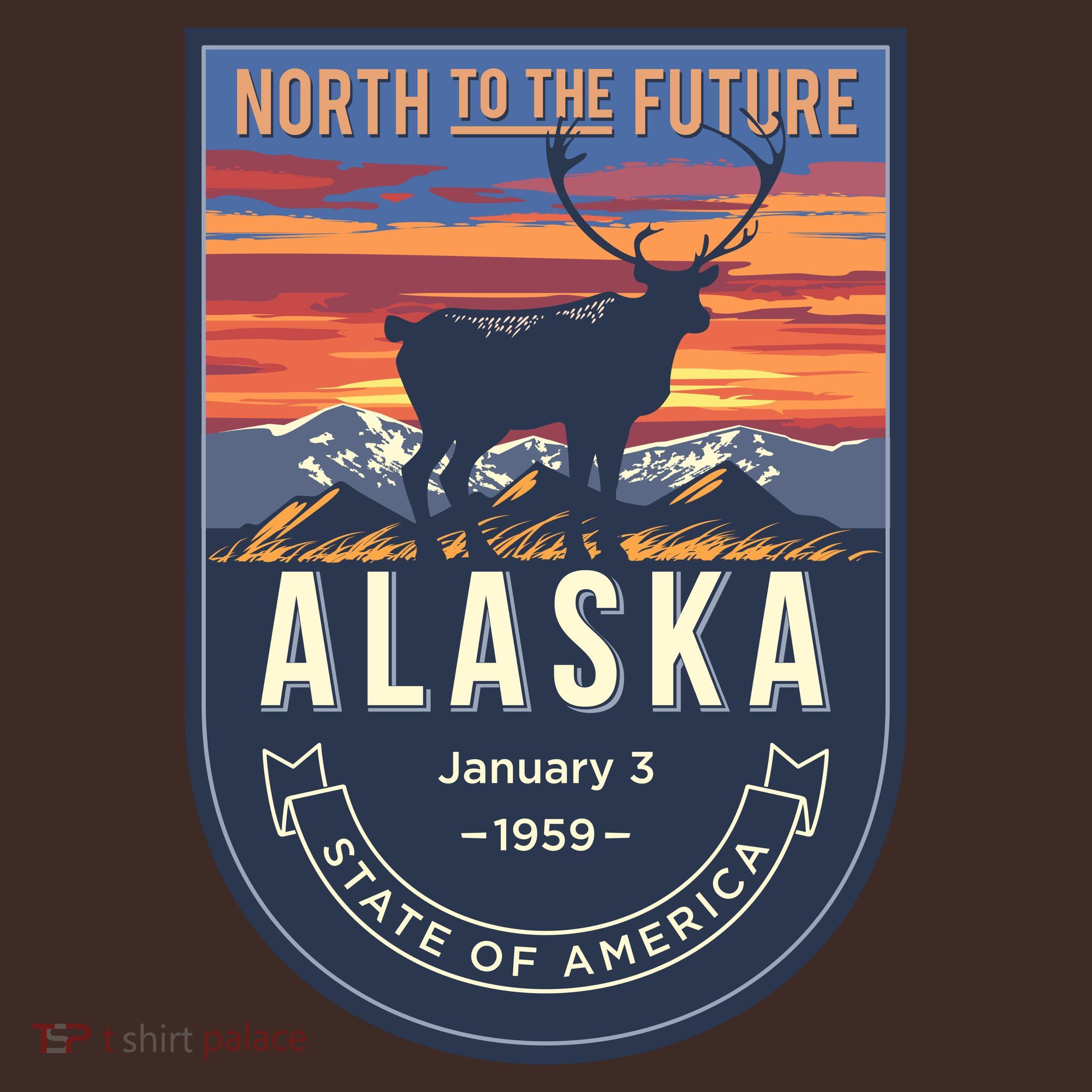 Alaska State Emblem Coaster