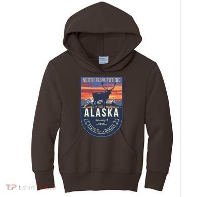 Alaska State Emblem Kids Hoodie