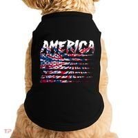 America Lightning Bolt USA Tie Dye Flag Doggie Tank thumb 0