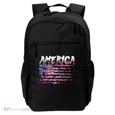 America Lightning Bolt USA Tie Dye Flag Backpack