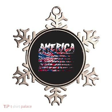 America Lightning Bolt USA Tie Dye Flag Ornament