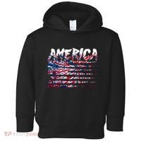 America Lightning Bolt USA Tie Dye Flag Toddler Hoodie thumb 0