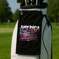 America Lightning Bolt USA Tie Dye Flag Golf Towel thumb 2
