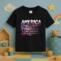 America Lightning Bolt USA Tie Dye Flag Toddler T-Shirt thumb 3