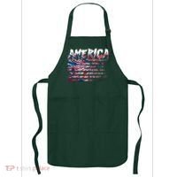 America Lightning Bolt USA Tie Dye Flag Apron thumb 0