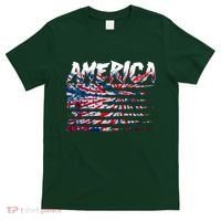America Lightning Bolt USA Tie Dye Flag T-Shirt thumb 0