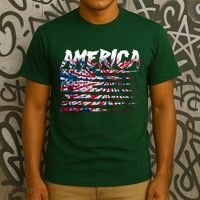 America Lightning Bolt USA Tie Dye Flag T-Shirt thumb 3