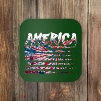 America Lightning Bolt USA Tie Dye Flag Coaster thumb 0