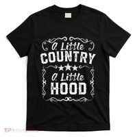 A Little Bit Country A Little Bit Hood Music Concert Gift T-Shirt thumb 0