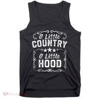 A Little Bit Country A Little Bit Hood Music Concert Gift Tank Top thumb 0