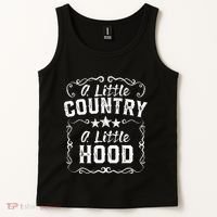 A Little Bit Country A Little Bit Hood Music Concert Gift Tank Top thumb 2