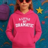 A Little Bit Dramatic Kids Hoodie thumb 3