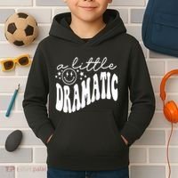 A Little Bit Dramatic Kids Hoodie thumb 2