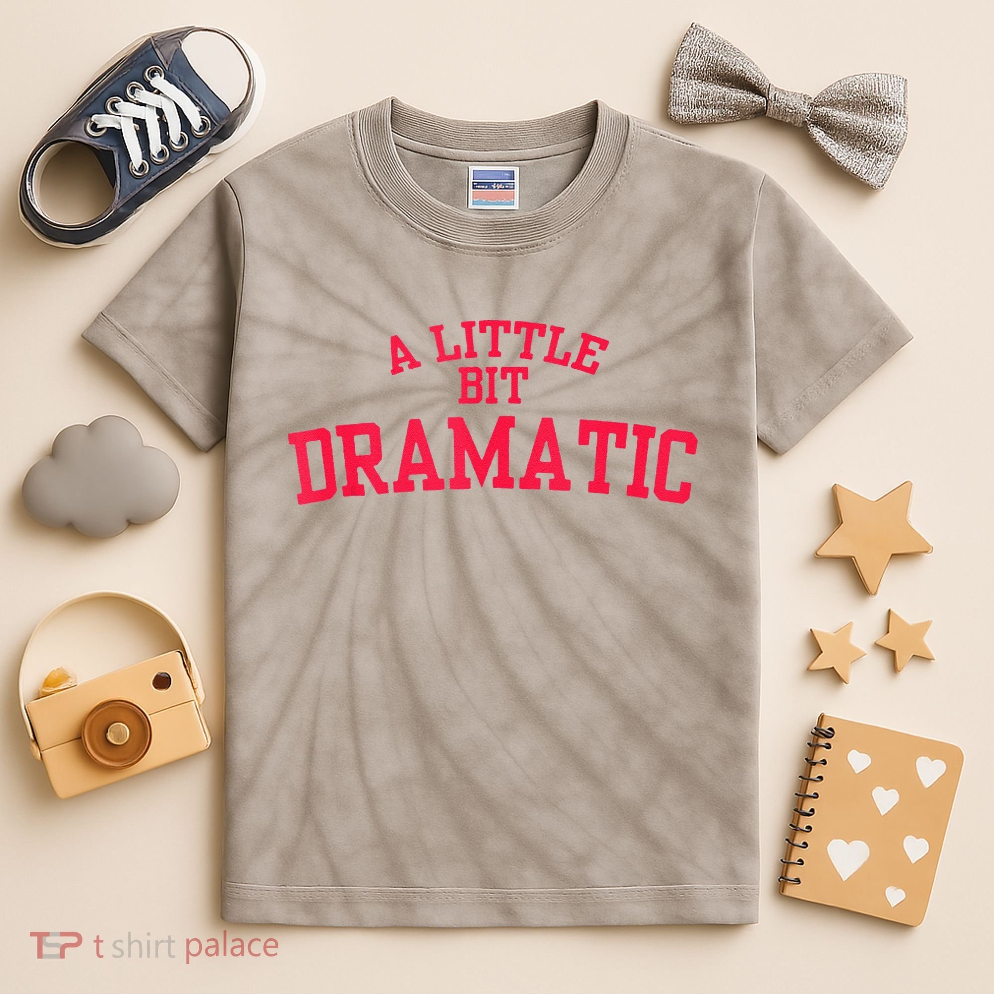 A Little Bit Dramatic Kids Tie-Dye T-Shirt