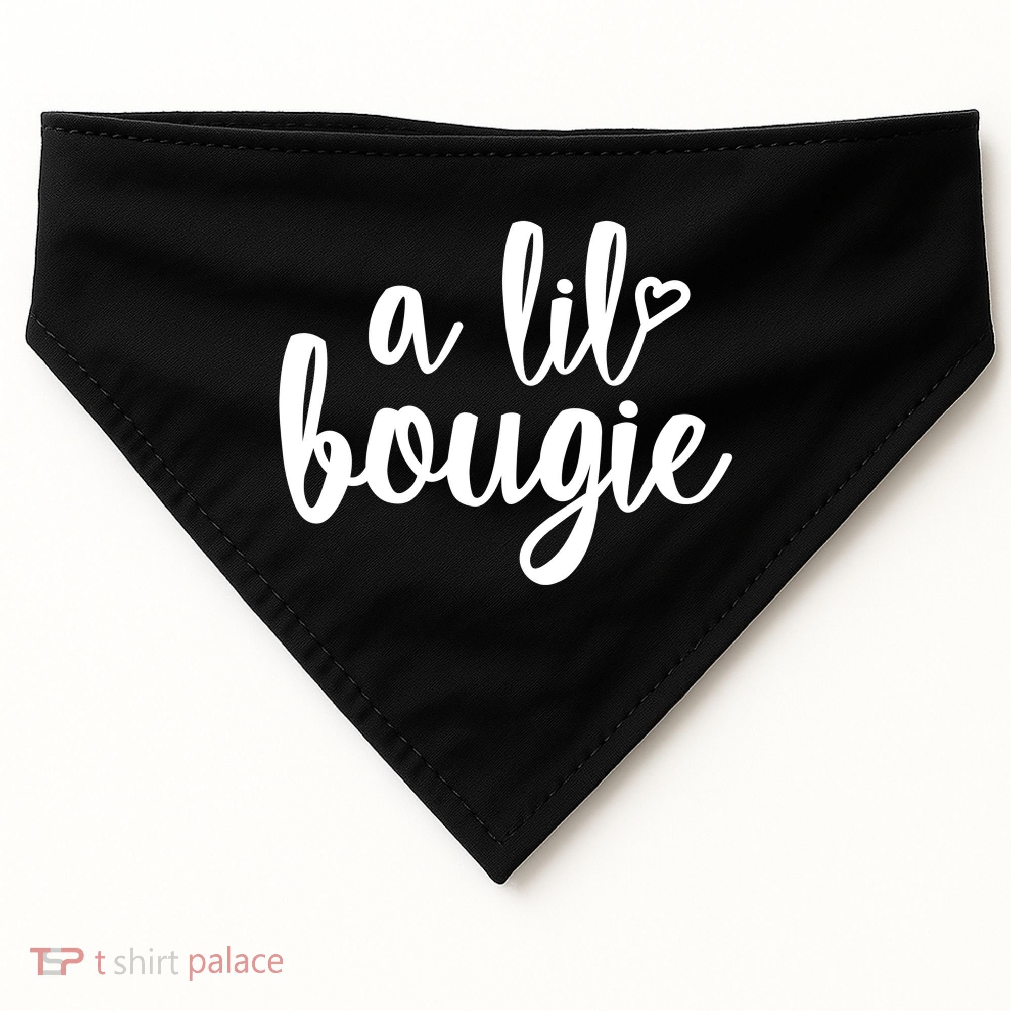A Lil Bougie Melanin Poppin Black History Christmas Gift USA-Made Doggie Bandana