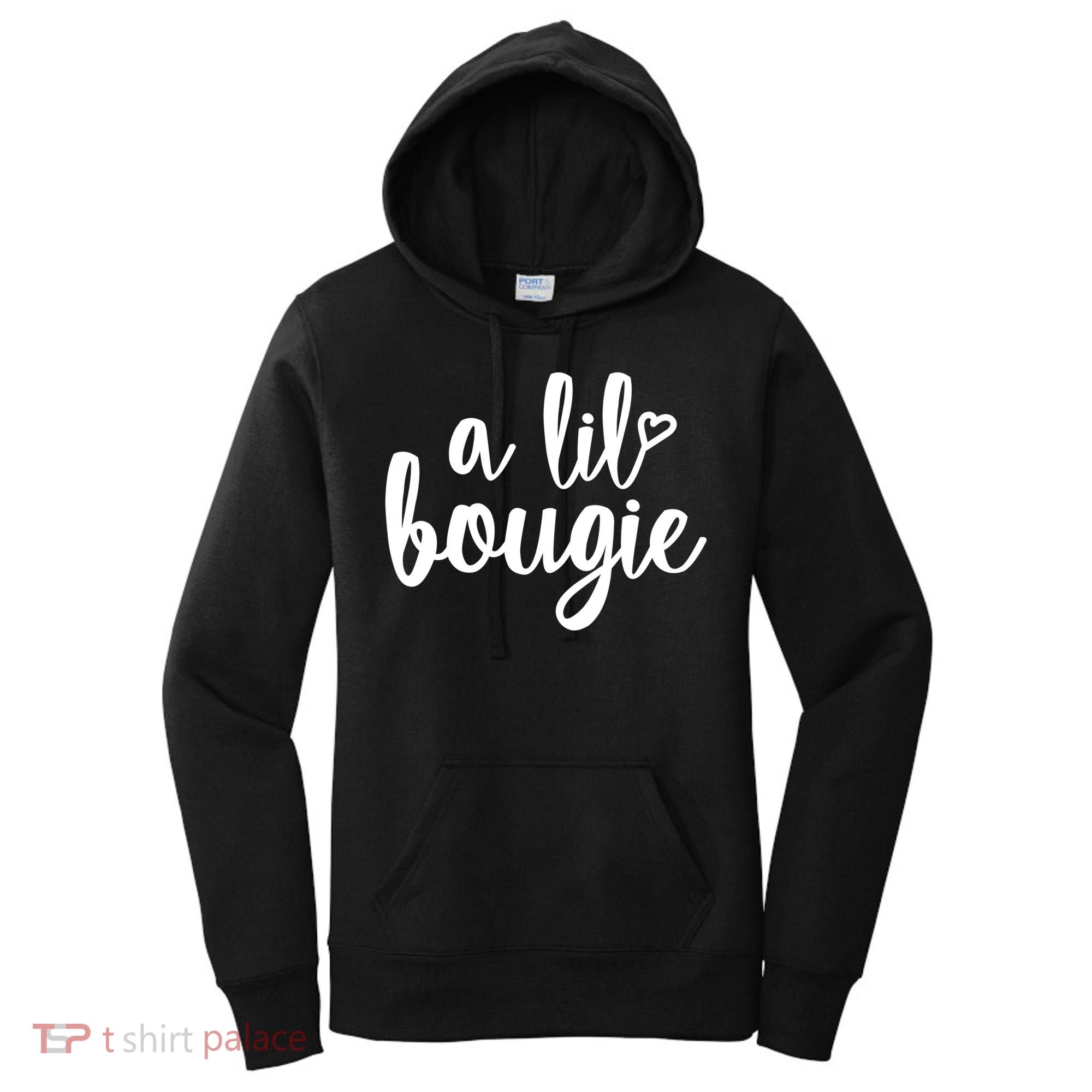 A Lil Bougie Melanin Poppin Black History Christmas Gift Women's Hoodie