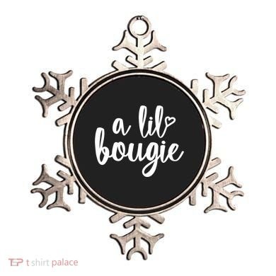 A Lil Bougie Melanin Poppin Black History Christmas Gift Ornament