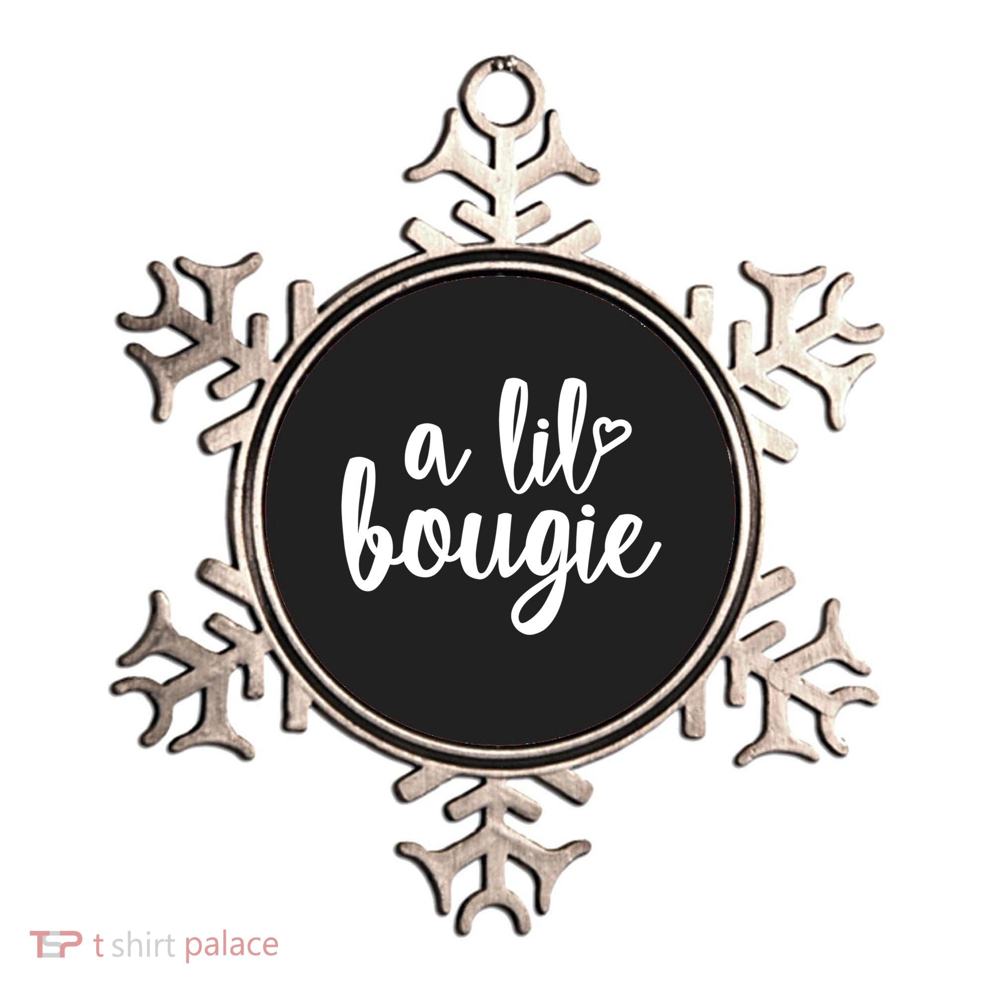 A Lil Bougie Melanin Poppin Black History Christmas Gift Ornament