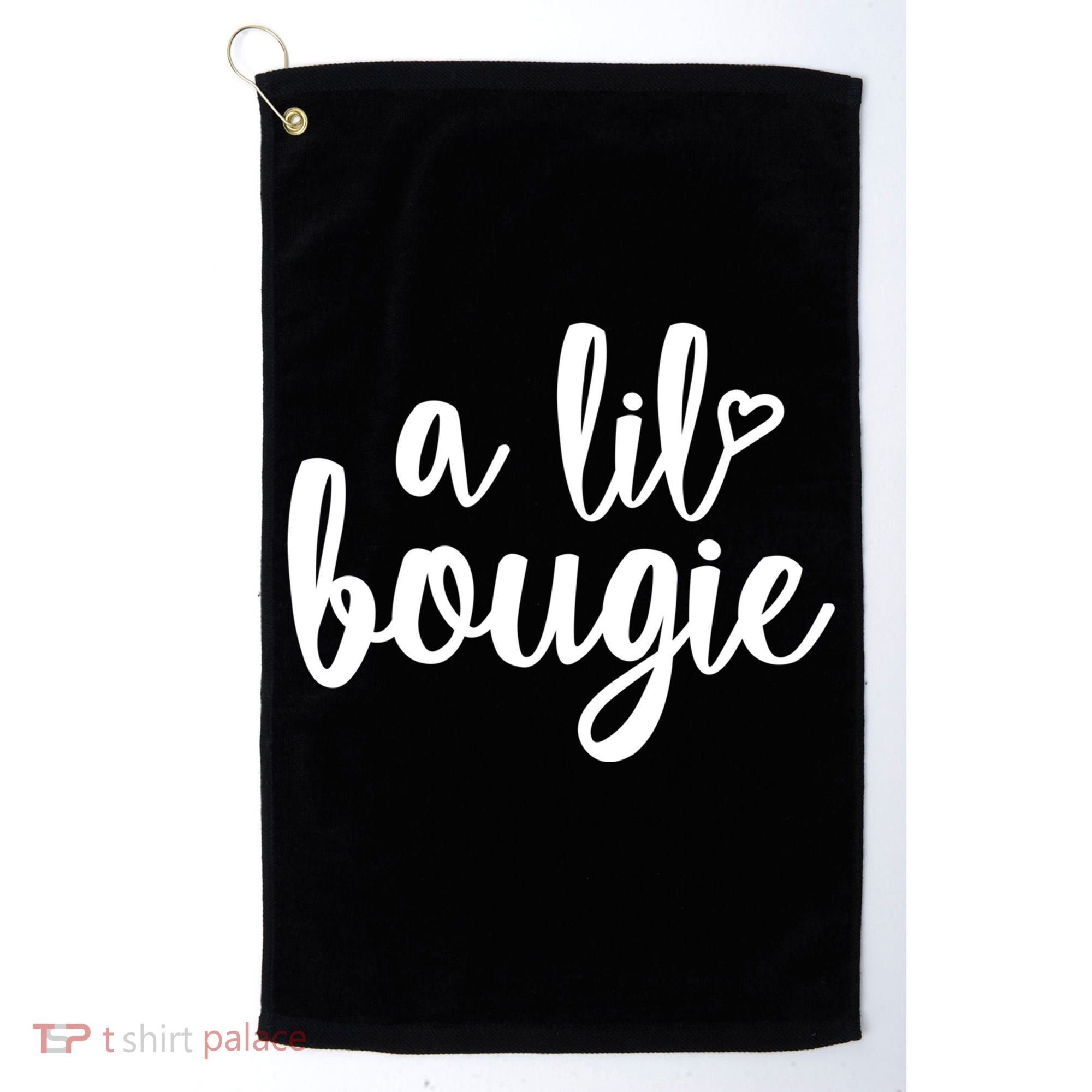A Lil Bougie Melanin Poppin Black History Christmas Gift Golf Towel