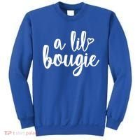 A Lil Bougie Melanin Poppin Black History Christmas Gift Sweatshirt thumb 0