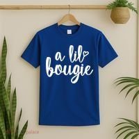 A Lil Bougie Melanin Poppin Black History Christmas Gift T-Shirt thumb 2