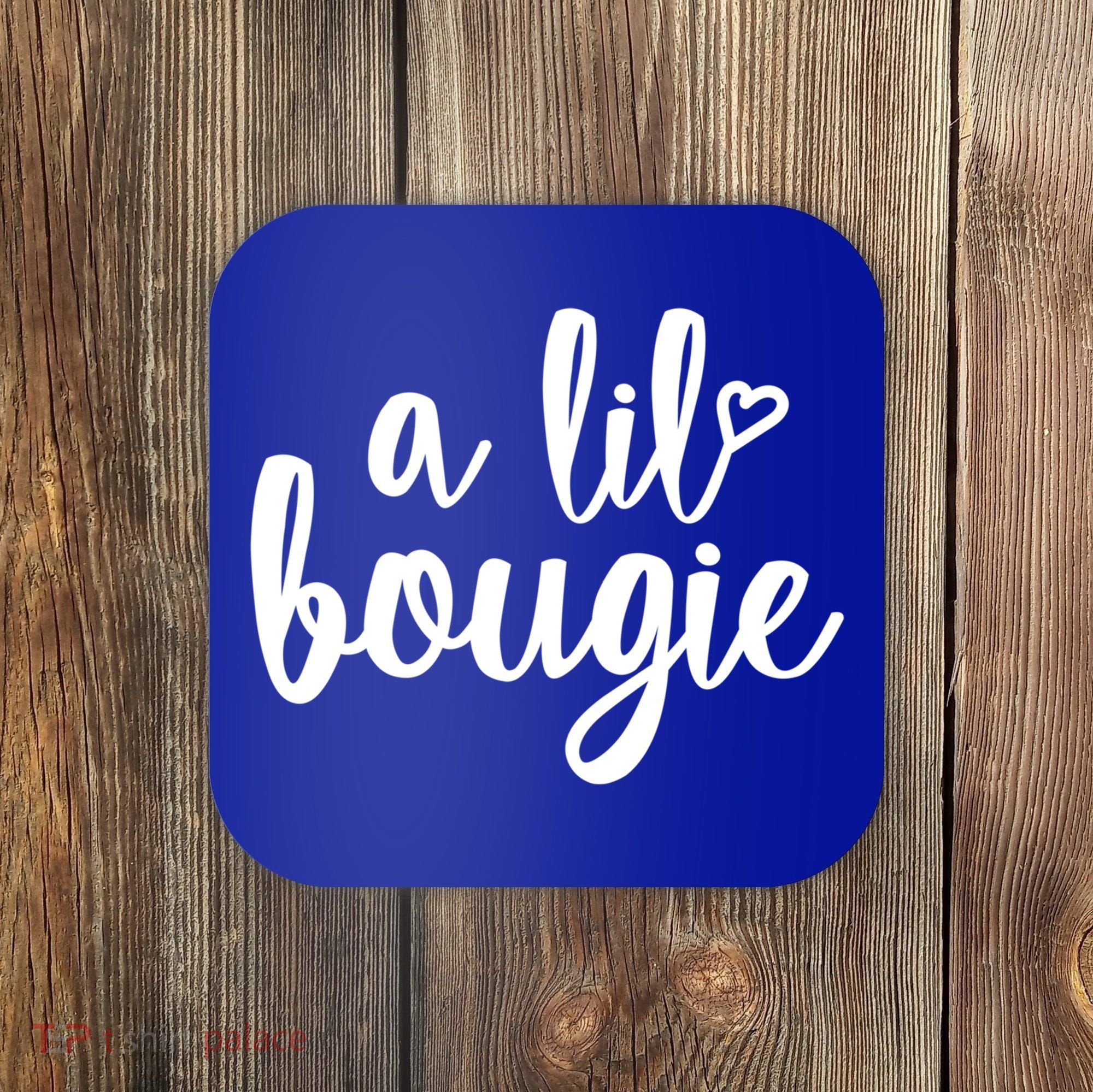 A Lil Bougie Melanin Poppin Black History Christmas Gift Coaster