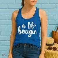 A Lil Bougie Melanin Poppin Black History Christmas Gift Women's Tank Top thumb 2