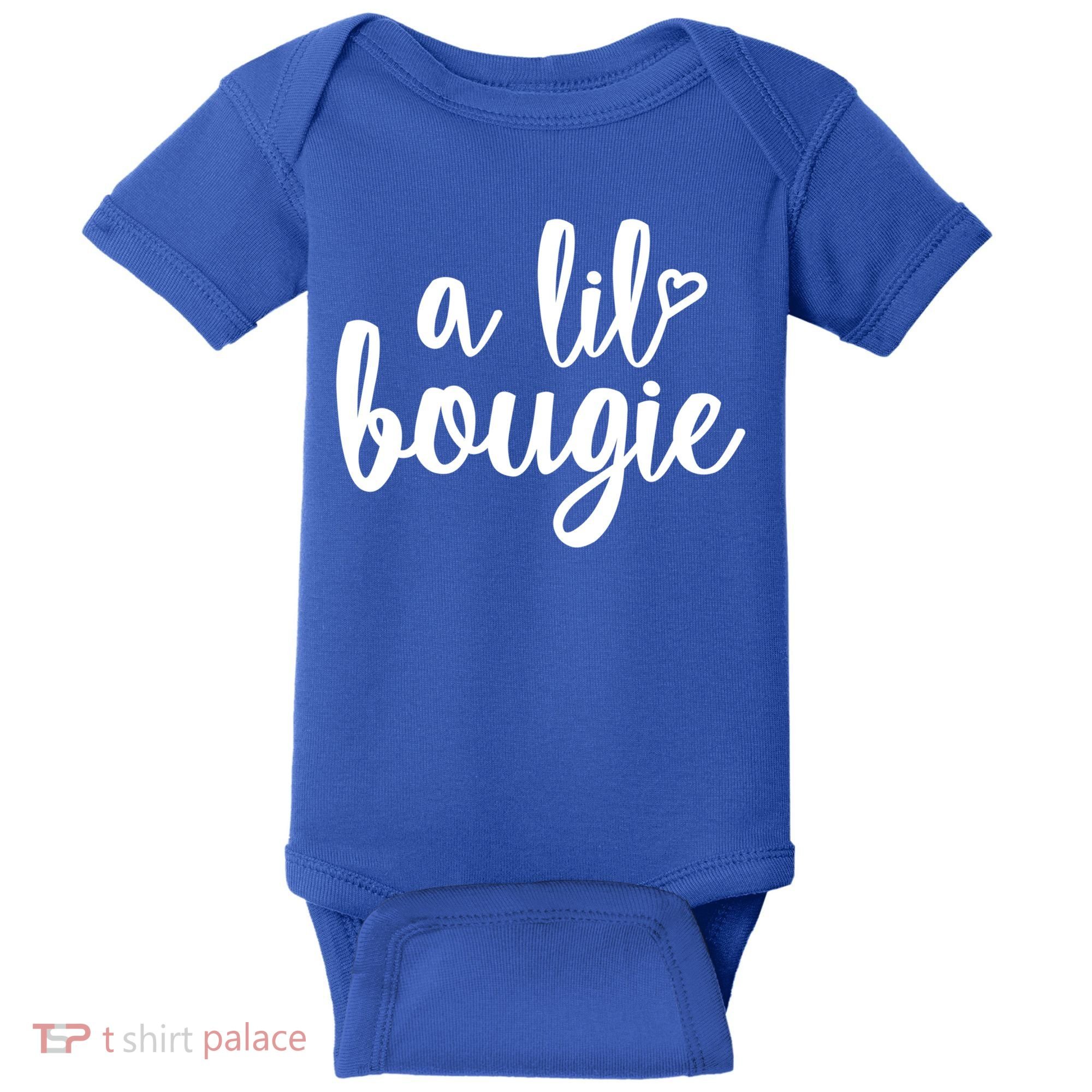 A Lil Bougie Melanin Poppin Black History Christmas Gift Baby Bodysuit